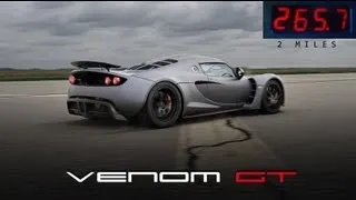Venom GT Runs 0 to 265.7 mph in 2 Miles
