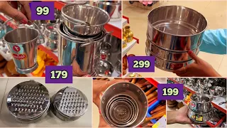 DMart new variety stainless steel kitchen-ware, gadgets, cookware, storage containers & organisers