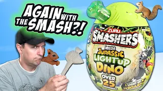 Smashers Mega Jurassic Light Up Dino Green Spinosaurus Egg Review