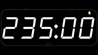 235 MINUTE - TIMER & ALARM - 1080p - COUNTDOWN