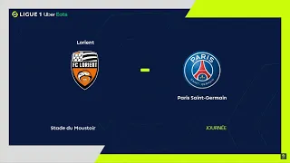 Lorient vs Paris Saint-Germain | Stade du Moustoir | 2023-24 Ligue 1 | PES 2021