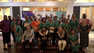 Fijian Minister for Education officiates at the Fiji Enterprise Engine Graduation