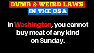 The Dumbest & Weirdest Laws in USA 😂