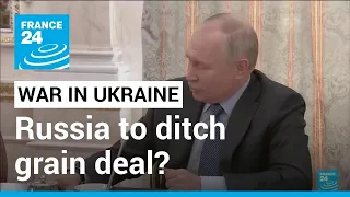 Russia thinking of ditching grain deal due to West's 'cheating' • FRANCE 24 English