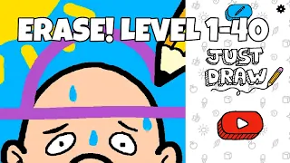 Just Draw ERASE LEVEL 1-40 Walkthrough Gameplay