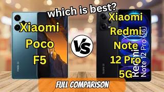 Poco F5 vs Redmi Note 12 Pro 5G | Full Comparison #gayorgadget #pocof5 #redminote12pro