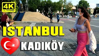 Istanbul Walk in KADIKÖY PIER | Walking Tour | 8 July 2021|4k UHD 60fps