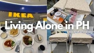 Living Alone in the Philippines: ikea vlog and shopping🛒new chairs🪑mini ikea haul and food trip🍰