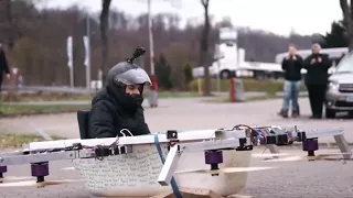 The flying bath man  DRONE AMAZING!!!!