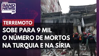 Sobe para 9 mil o número de mortos em terremoto na Turquia e na Síria