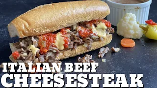 Italian Beef Cheesesteak on the Camp Chef Flat Top Grill