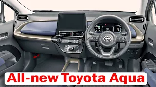 All new Toyota Aqua - All Interior Features & All Colors  // first look