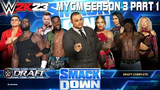 WWE 2K23 MyGM Season 3 Part 1 (Weeks 1-4): The Final Draft, Road to a Three-peat