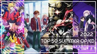 Top 50 Anime Openings/Endings | Summer Season 2022 | Group Rank [RE-UPLOAD]
