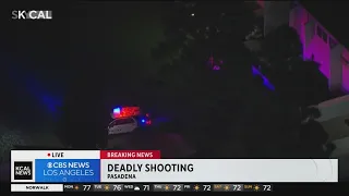 1 dead, 1 injured in Pasadena shooting, suspect at large