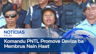 Membrus PNTL Nain 4 Husi Komandu Manatuto Hetan Promosaun Deviza, Ajente ba Ajente Prinsipál