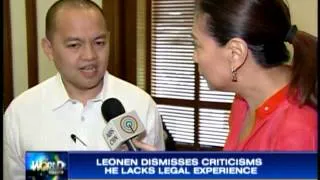 Leonen unfazed by criticisms