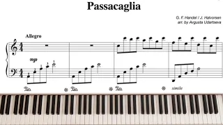 Passacaglia -  G. F. Handel / J. Halvorsen - Piano Tutorial