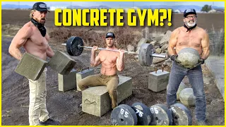 We Built an ENTIRE GYM from CONCRETE!
