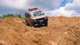 Land Rover Discovery 1gen JSSCALE hardbody rc model  first RUN