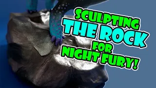 Rock for Night Fury | Easy Way to Sculpt Stone | HTTYD | SpeedSculpt & SpeedPaint | by SilentKimiya