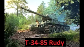 T-34-85 Rudy в современном рандоме [ Wot Blitz]