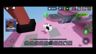 i got 100 win streak in roblox bedwars (on mobile)