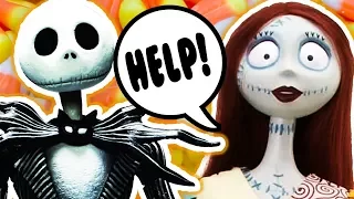 Rescuing Jack Skellington on Candy Corn Ocean! GIANT PUMPKIN Halloween toy play ~ pocket.watch jr.