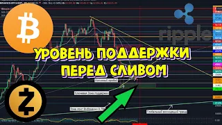 Биткоин прогноз 2021, последний уровень поддержки перед сливом!