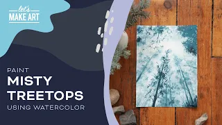 Learn How To Paint Trees | Landscape Watercolor Painting by Sarah Cray and Let's Make Art