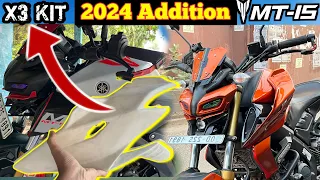 Installing X3 Kit On MT 15 | Yamaha MT-15 2024 edition | Modification MT 15 colour