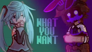 “TELL ME WHAT YOU WANT‼️” // ft. Hatsune Miku and William Afton // gl2
