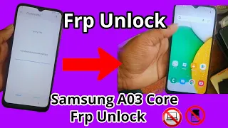 Samsung A03 Core Frp bypass Without pc | A03 Core Pin Or Pattern Unlock | Google account lock,unlock