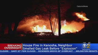 Neighbor Smelled Gas Before 'Explosion,' House Fire In Kenosha