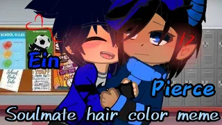 //Soulmate Hair color meme// [Aphmau and friends] (re-upload) ♡Ein x pierce x ??♡ [Gacha trend/meme]