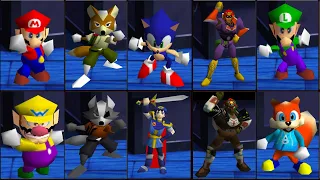 Smash 64/Smash Remix - All characters Continue Screen (Classic Mode)