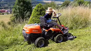 Husqvarna Rider 112 c hohes Gras , long Grass