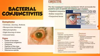 Bacterial Conjunctivitis | Ophthalmology | types | signs and symptoms | treatment