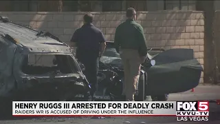 Raiders' Henry Ruggs III to face DUI charge in fatal west Las Vegas Valley crash