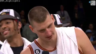 Nikola Jokic thanking Sparky in his MVP WCF speech