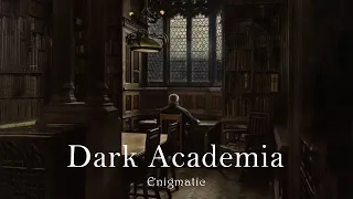 you're studying and listening to music while it's raining [dark academia playlist]