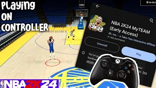 PLAYING NBA 2K24 MYTEAM MOBILE WITH A CONTROLLER! | NBA 2K24 MYTEAM MOBILE GAMEPLAY