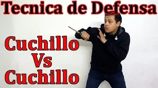 Tecnica De Defensa Contra Cuchillo Con Cuchillo En Combate