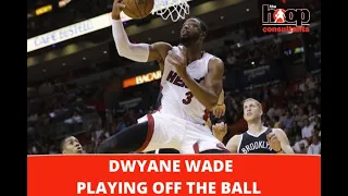 DWYANE WADE CUTS OFF THE BALL