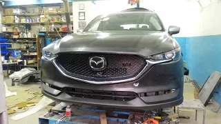 Mazda CX-5 Второе поколение. Фары восстановили, морду набрали.