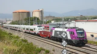 256.107 Renfe Mercancías+Traslado Talgo DB ICE L en Ribabellosa y Oreitia(Araba)18/7/2023