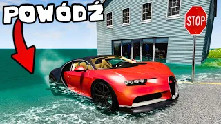 ❄️ GONI MNIE POWÓDŹ I POLICJA!? | BeamNG Drive |