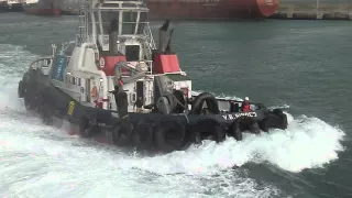 TEMPORAL Y RESCATE DE BARCO EN EL ESTRECHO