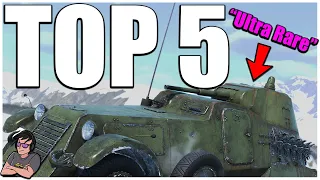 Top 5 "RAREST" Vehicles Justin Owns - War Thunder