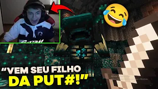 SUETAM ENCONTROU O WARDEN NO MINECRAFT, LUTOU CONTRA ELE E ISSO ACONTECEU...